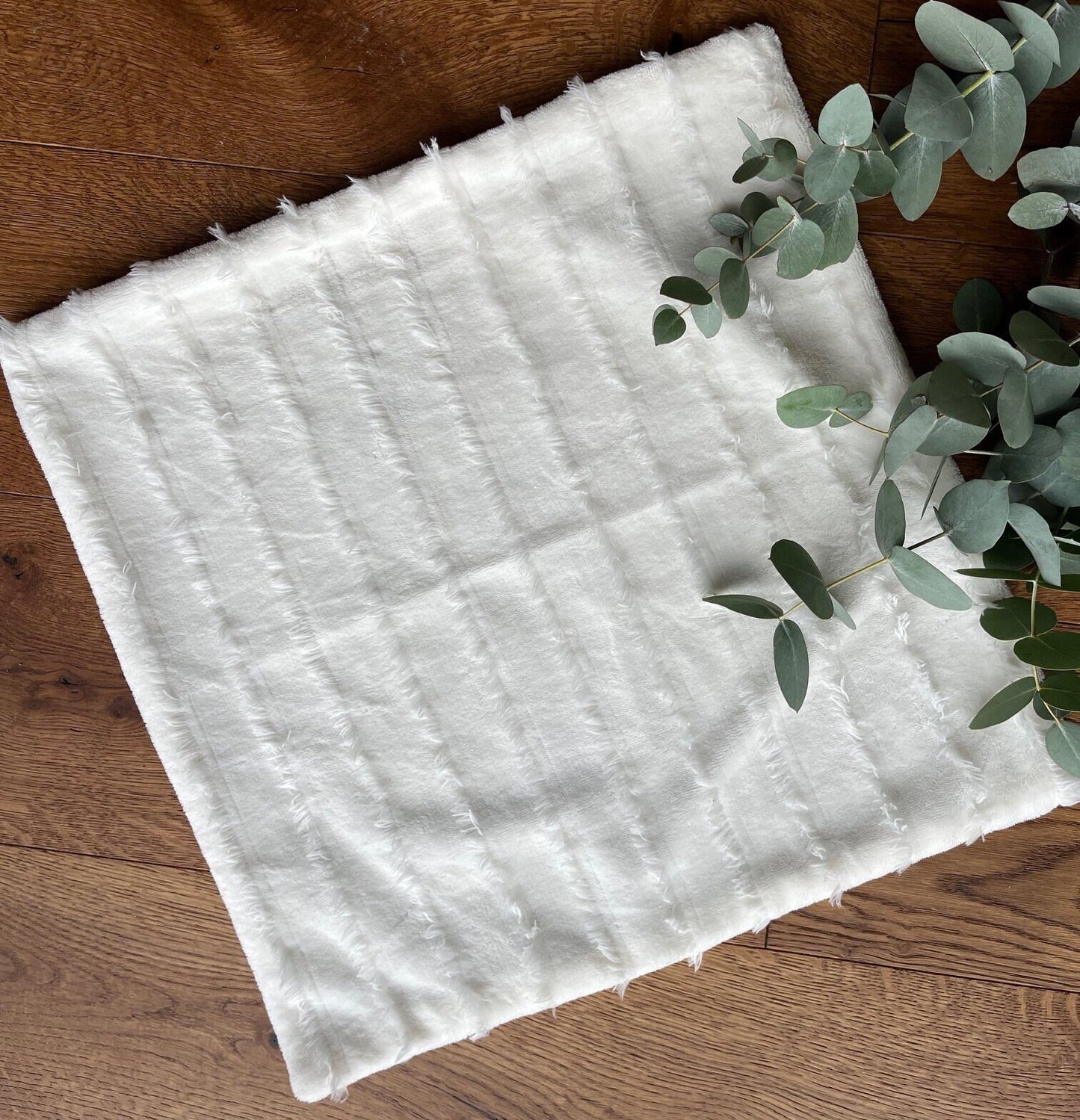 White Frilled Cushion Cover 45cm x 45cm