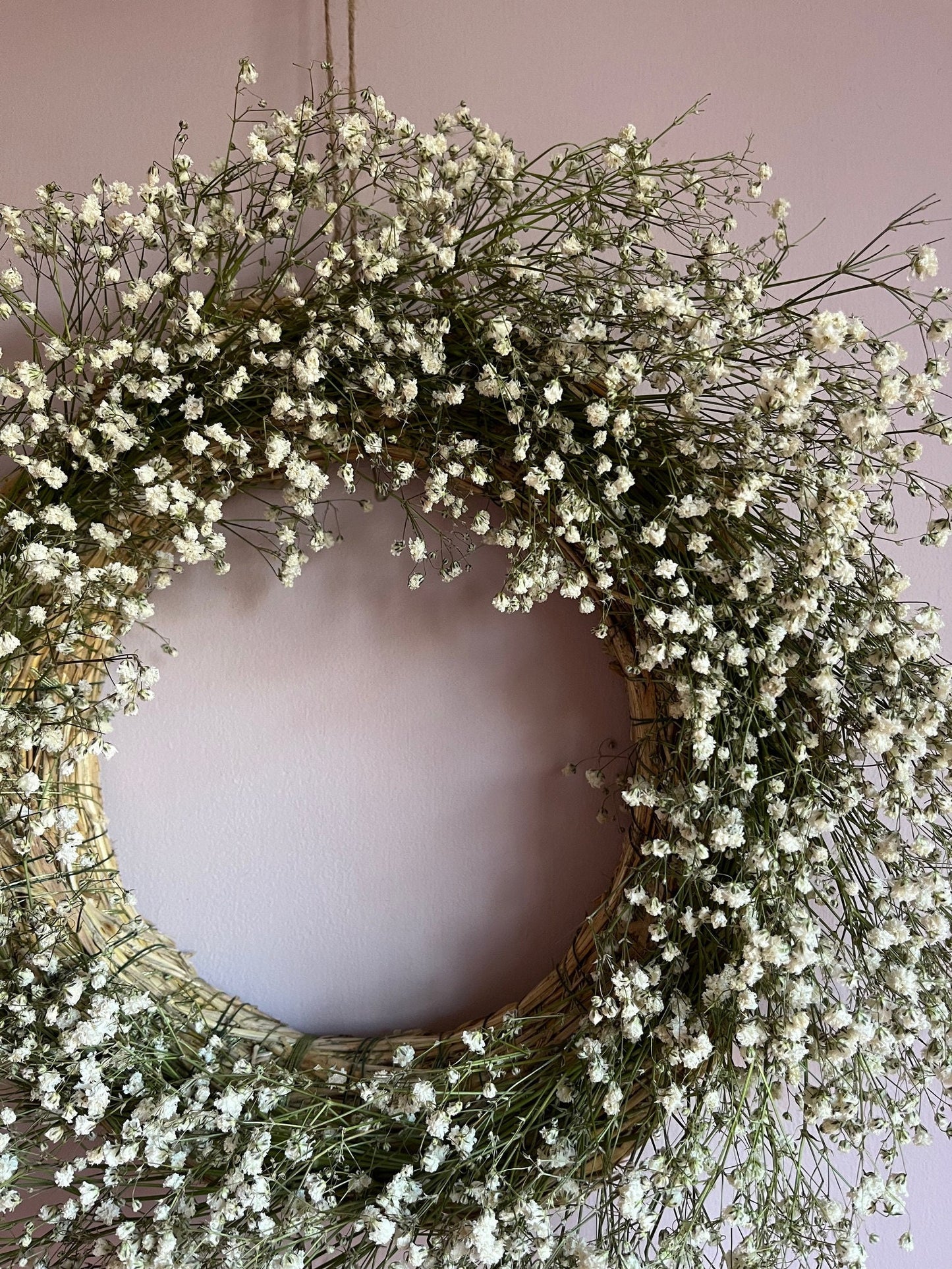 Dried Gypsophila Wreath