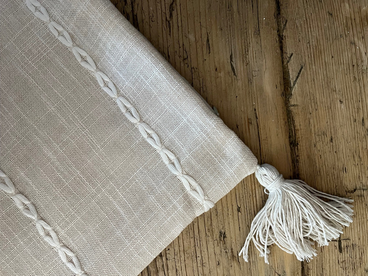 Boho Tassle Decor Cushion Cover 45cm x 45cm