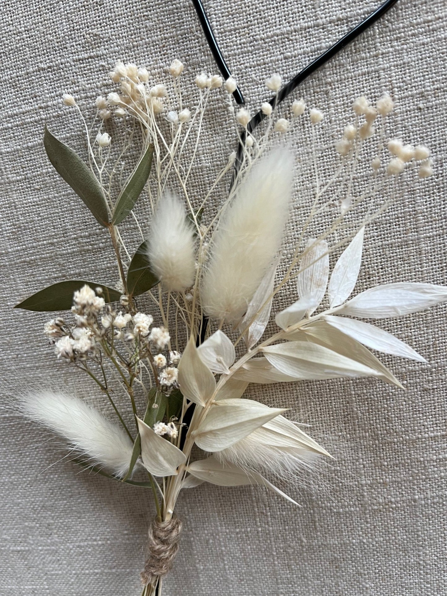 Floral Love Heart Wire Cake Topper