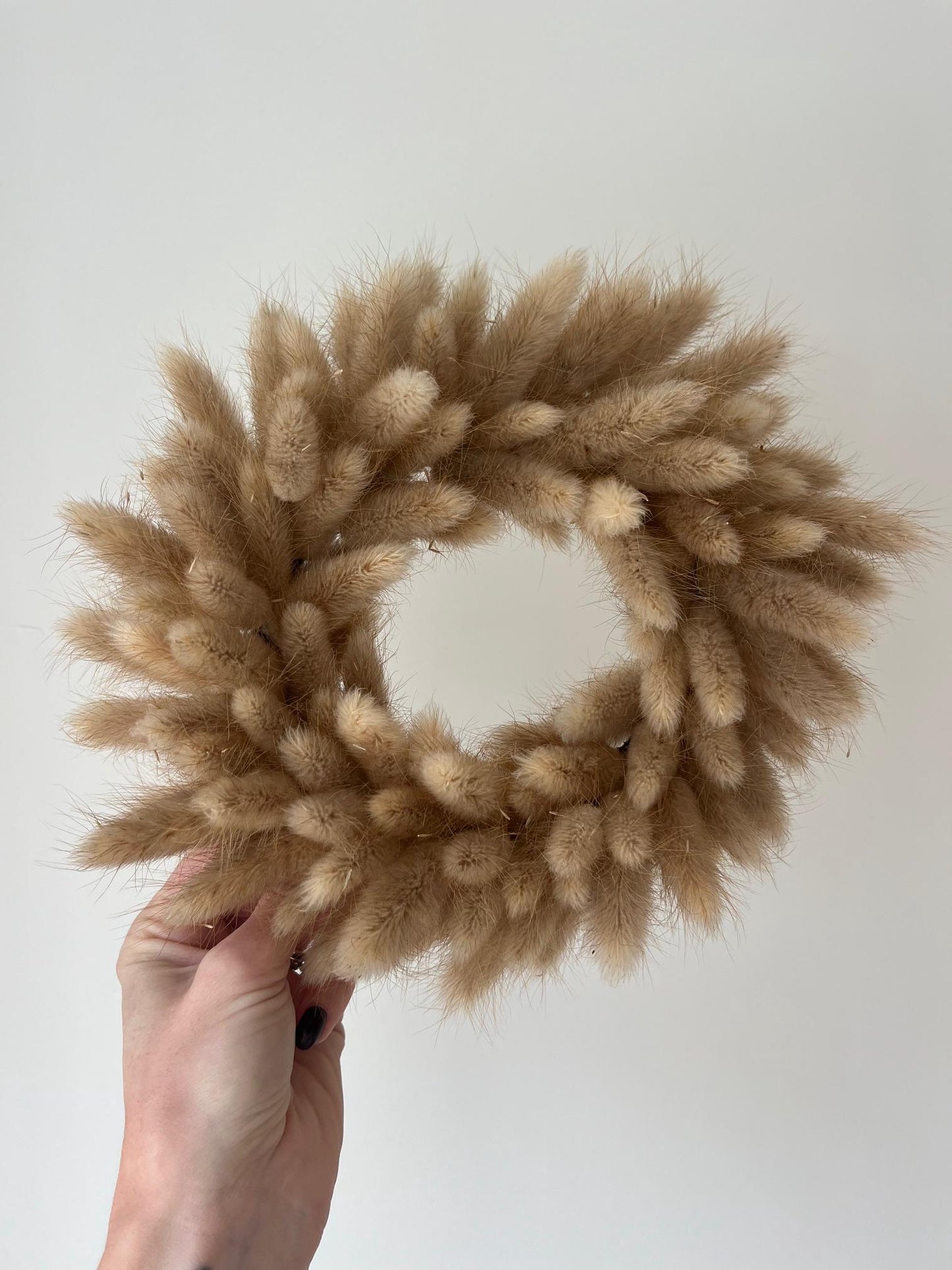 Mini Dried Bunny Tails (Lagurus) Wreath