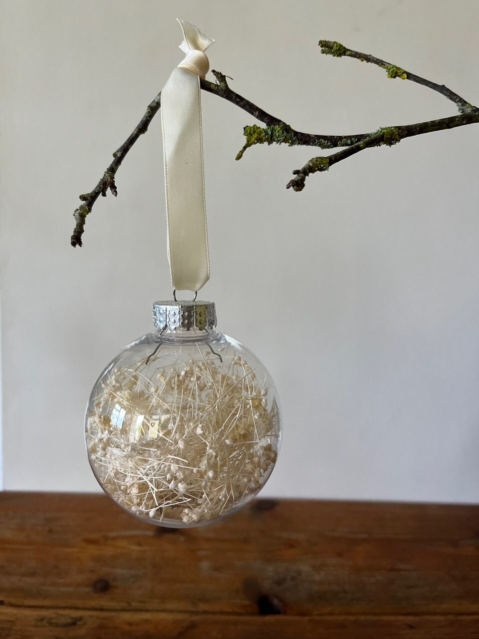 Handmade Dried Flower Bauble - Broom Bloom
