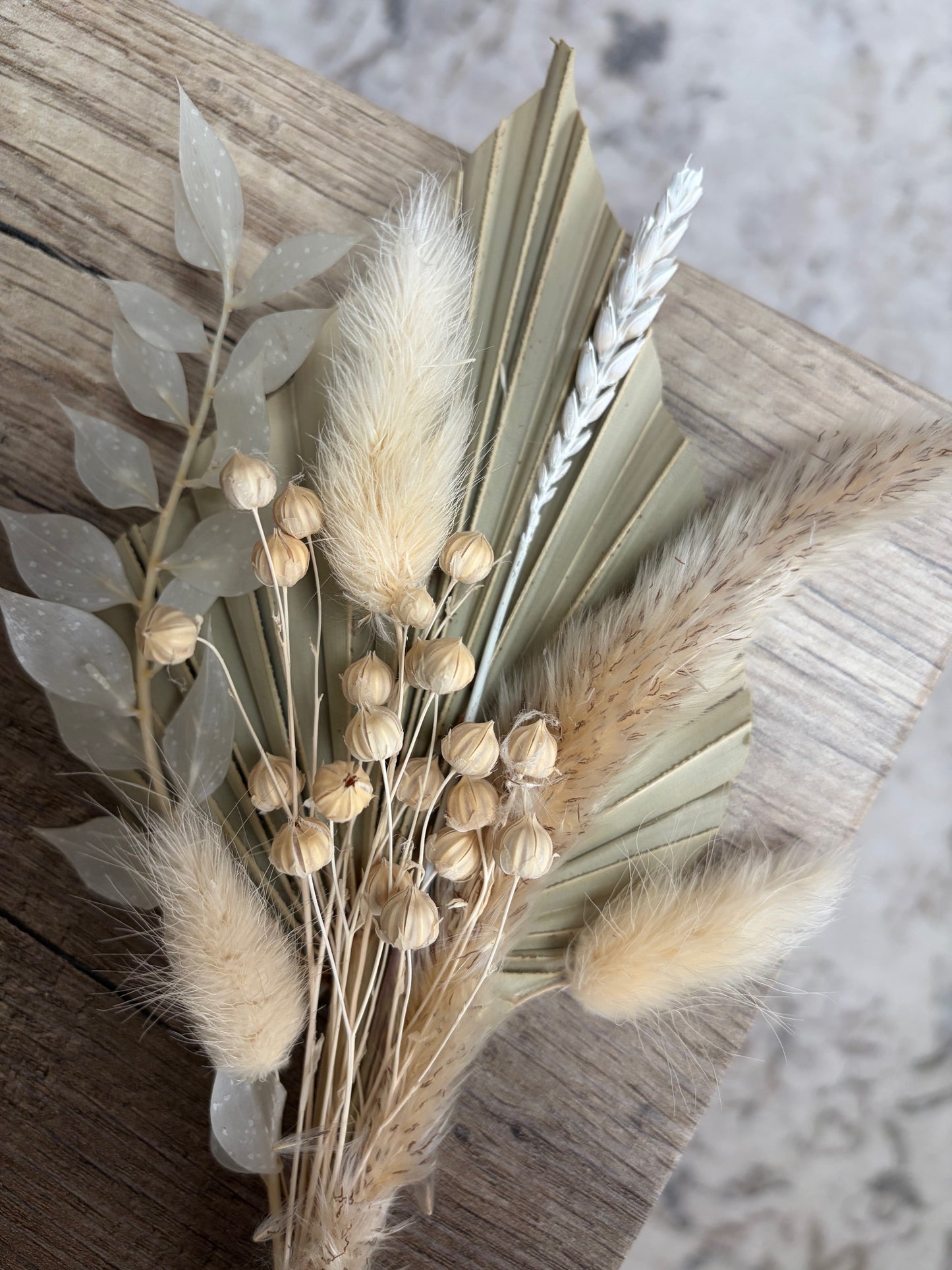 Dried Flower Birthday Cake Topper