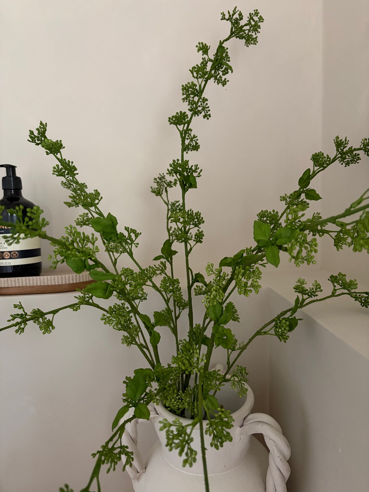 Artificial Green Berry Stem