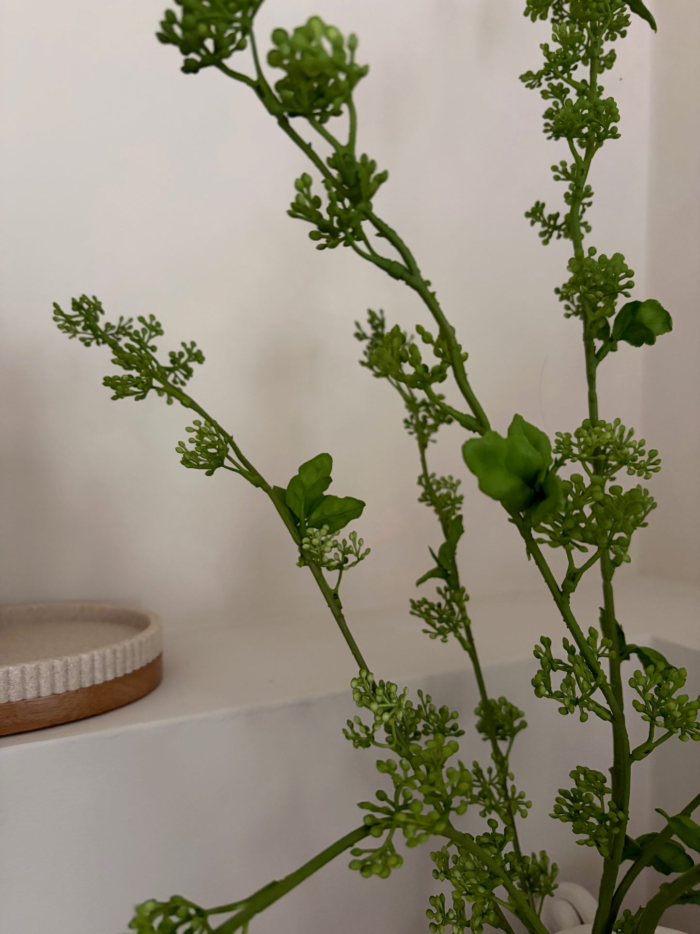 Artificial Green Berry Stem