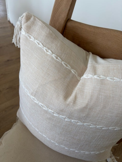 Boho Tassle Decor Cushion Cover 45cm x 45cm