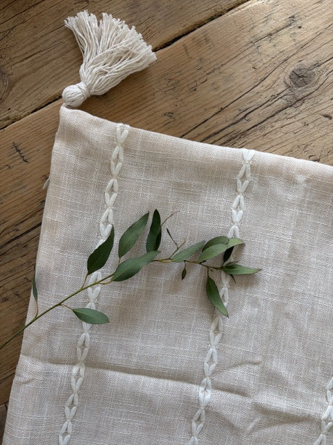 Boho Tassle Decor Cushion Cover 45cm x 45cm