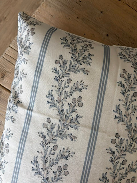 Vintage Stripe Blue Cushion Cover | 50cm x 50cm
