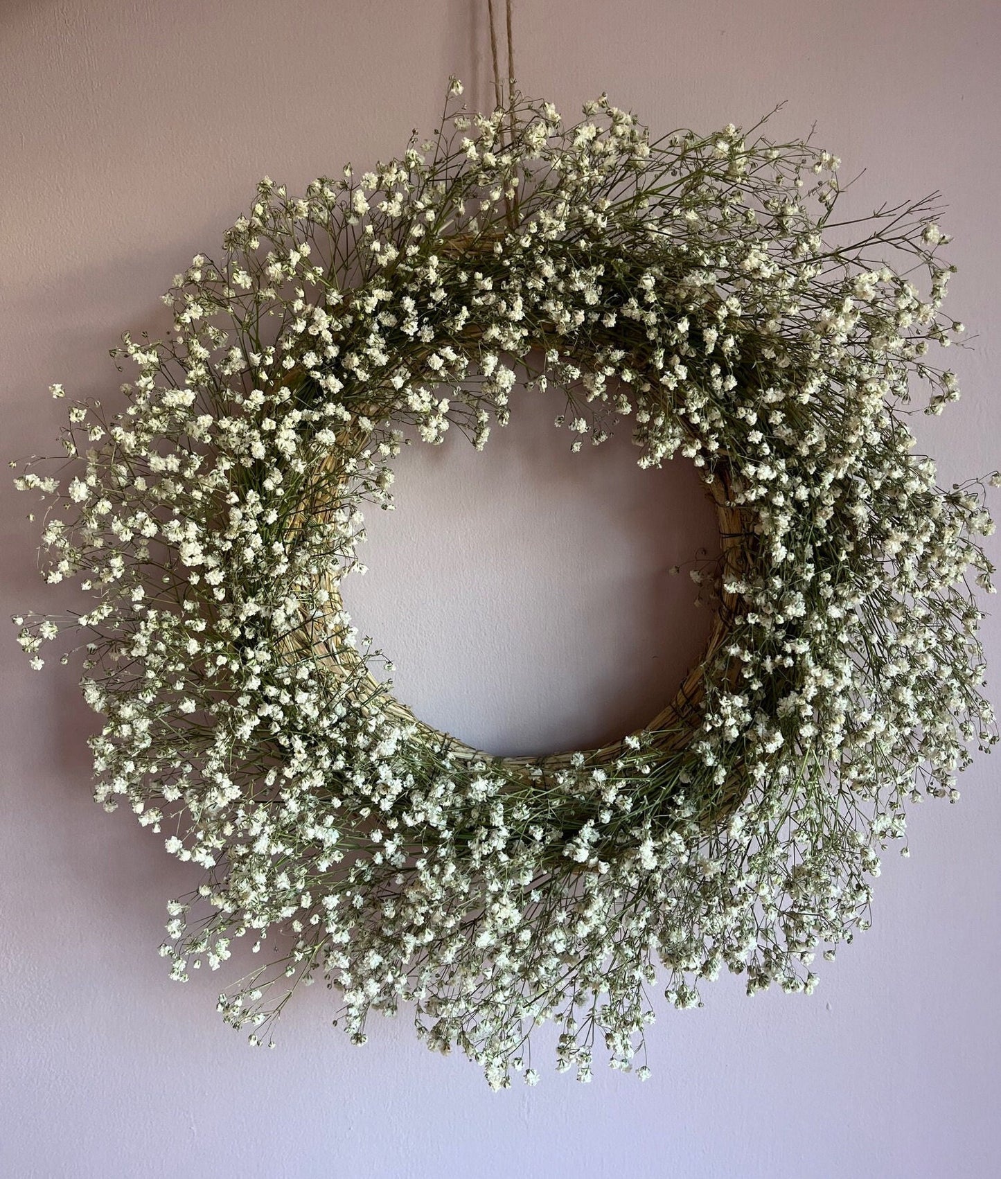 Dried Gypsophila Wreath