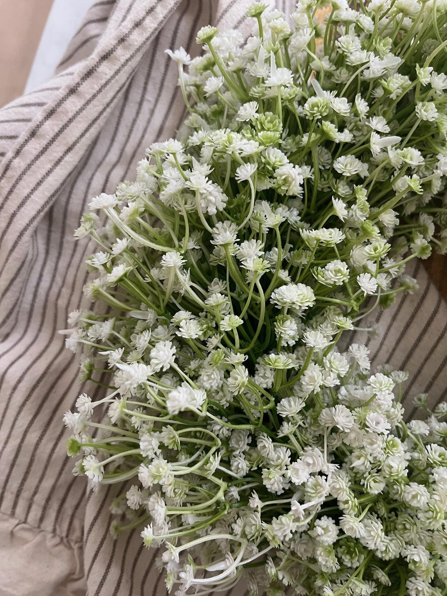 Artificial White Gypsophila Wreath