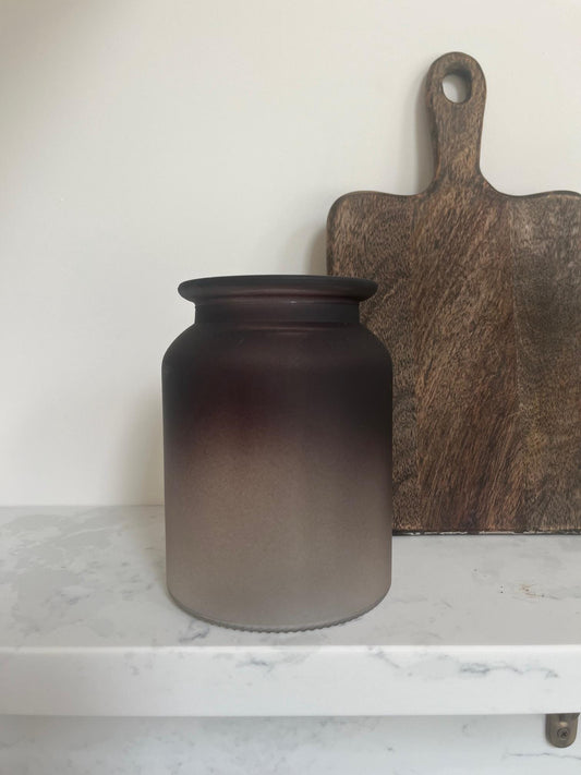 Gradient Frosted Glass Jar