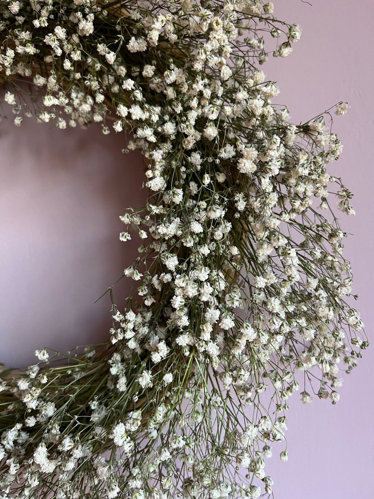 Dried Gypsophila Wreath