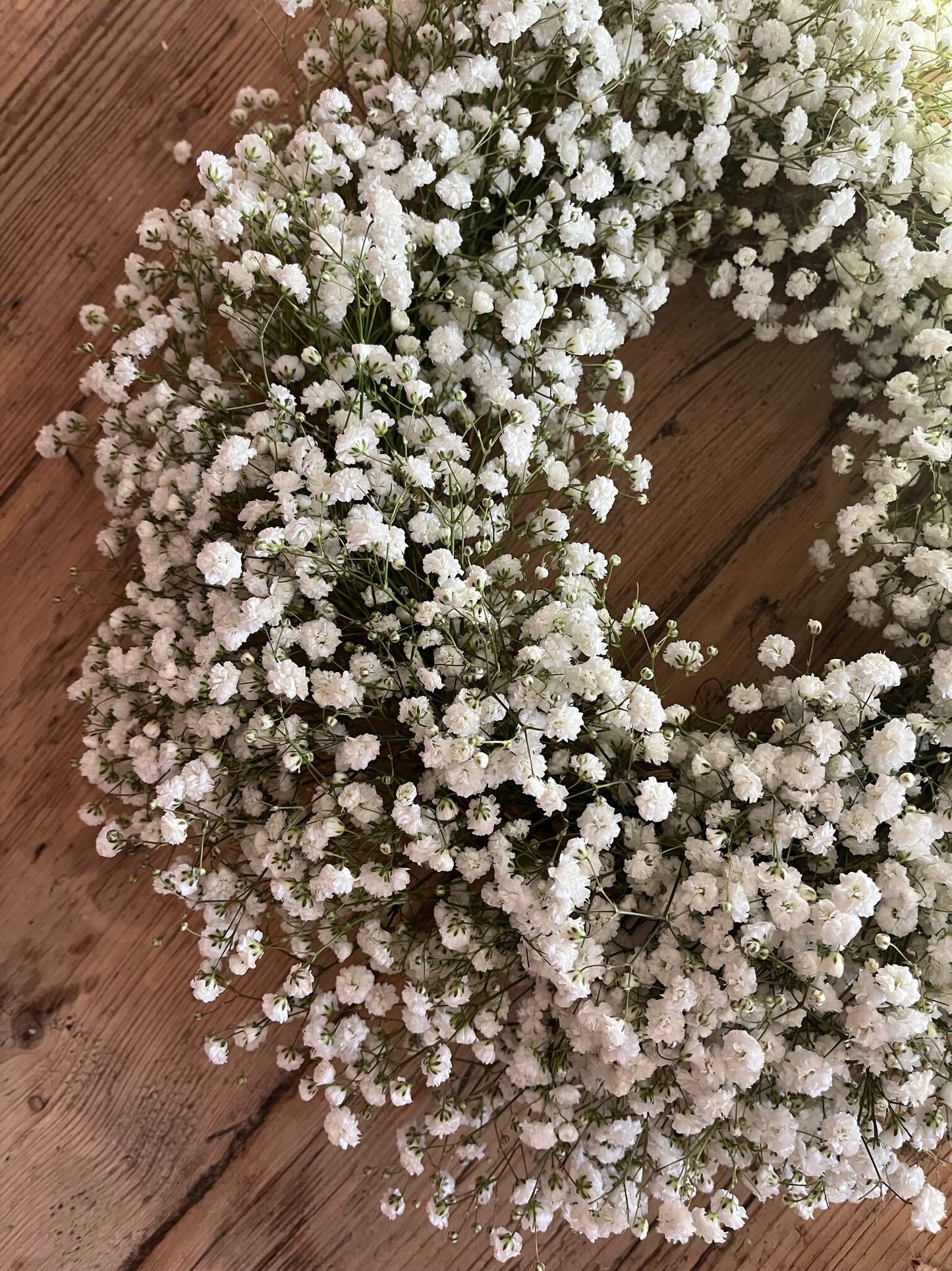 Fresh Gypsophila Wreath